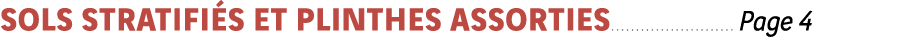 Sols Stratifiés et plinthes assorties Page 4