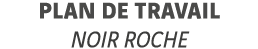 Plan de travail Noir Roche