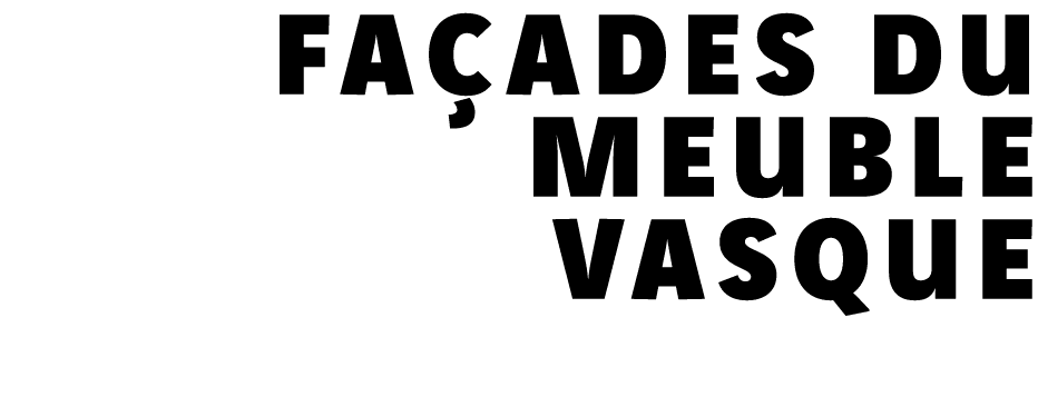 façades du meuble vasque